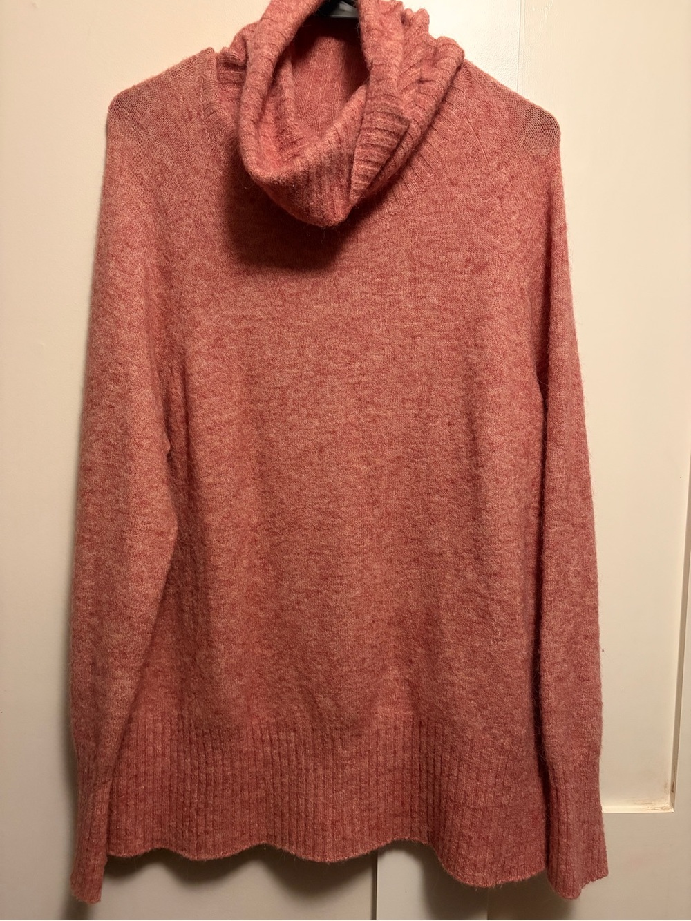 Babaton Dusty Rose Cowl-Neck Sweater
